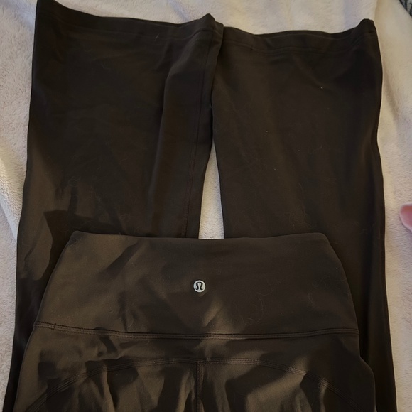 lululemon athletica Pants - brown lululemon flare leggings